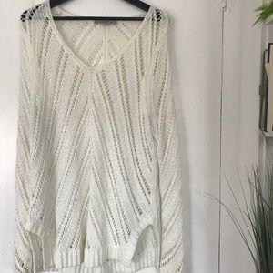 Large knit sweater